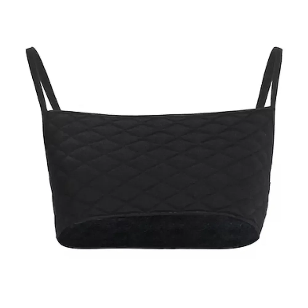 NWT Helmut Lang Womens Quilt Bra Size XS Small Black Bralette Retail $175
